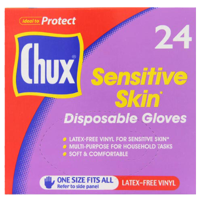 Chux Sensitive Skin Disposable Gloves 24pk