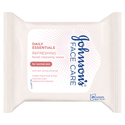 Johnson's Facial Cleansing Wipes For Normal Skin 25pk