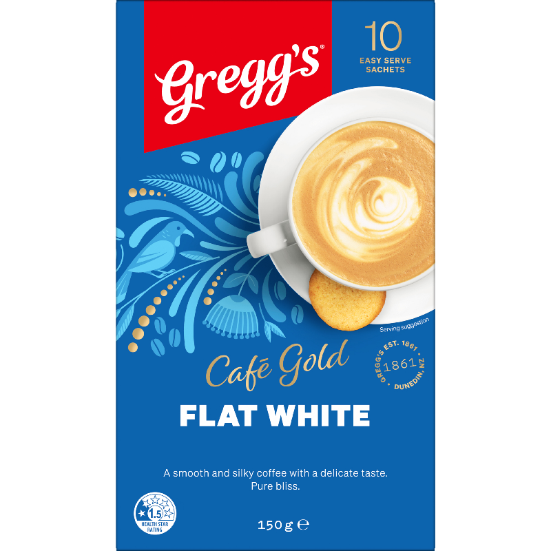 Gregg's Cafe Gold Flat White Sachets 10pk