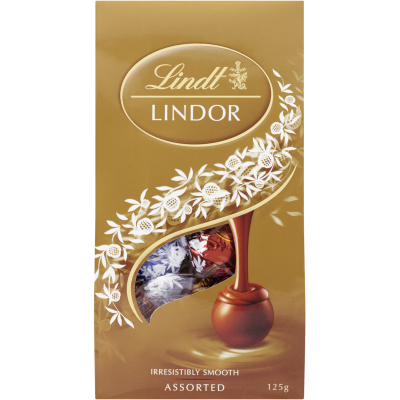 Lindt Lindor Assorted Chocolates Pouch 123g