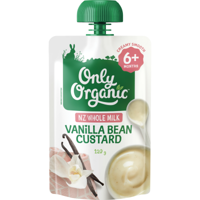 Only Organic Vanilla Bean Custard 6+ Months 120g