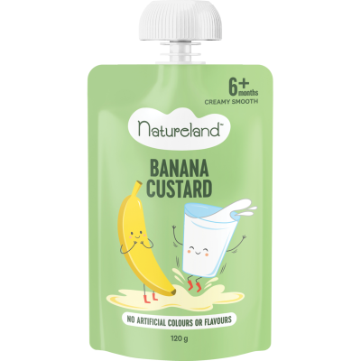 Natureland Banana Custard 6+ Months 120g