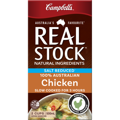 Campbell's Real Stock Salt Reduced Chicken Stock Liquid 500ml