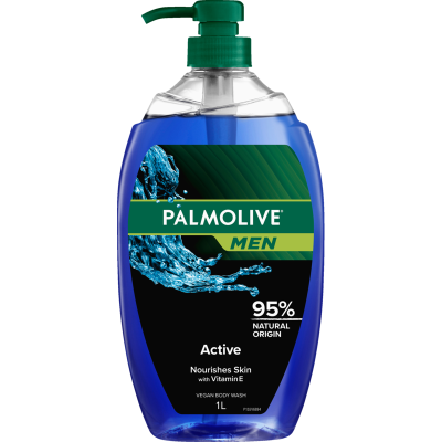 Palmolive Men Active With Sea Minerals Body Wash 1l