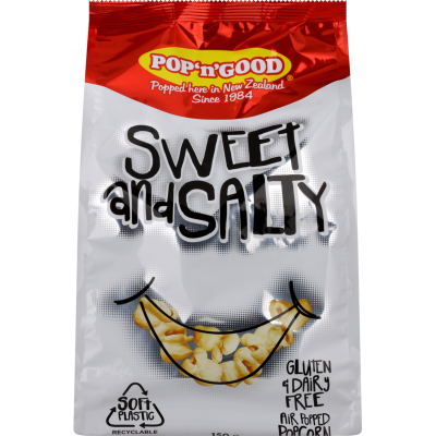 Pop'n'Good Sweet And Salty Kettle Popcorn 150g