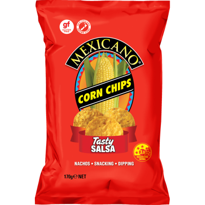 Mexicano Tasty Salsa Corn Chips 170g