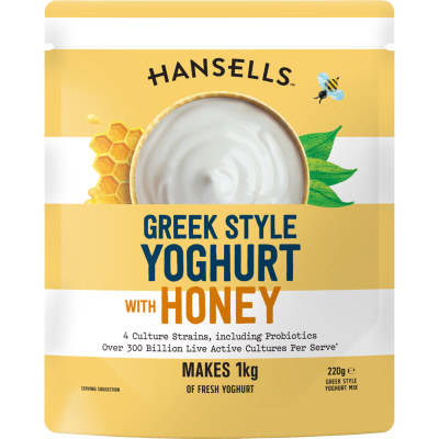 Hansells Greek Style With Honey Yoghurt Mix 220g