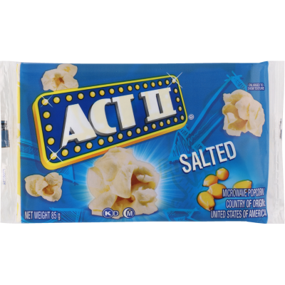 Act II Salted Microwave Popcorn 85g