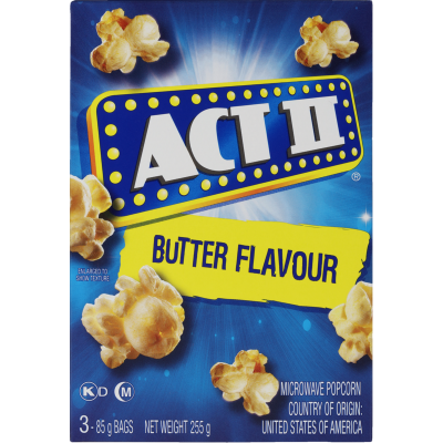 Act II Butter Flavour Microwave Popcorn 3pk