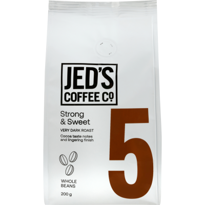 Jed's Coffee Co. 5 Extra Strong Coffee Beans 200g