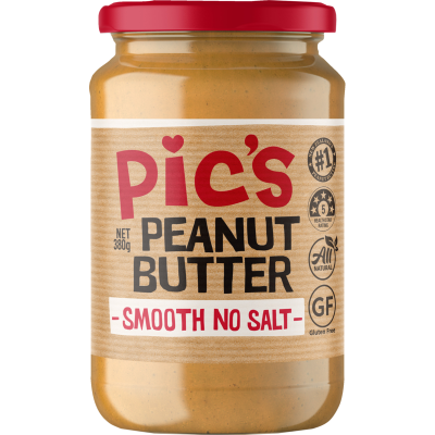 Pic's Smooth No Salt Peanut Butter 380g