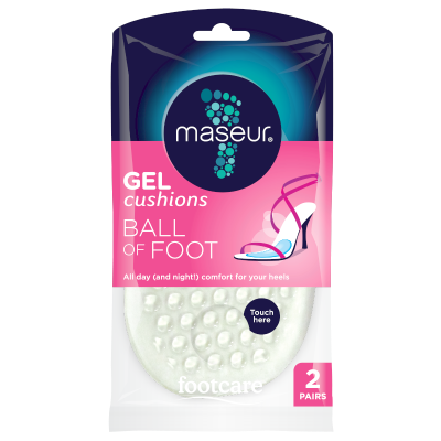 Footcare Maseur Ball of Foot Gel Cushions ea