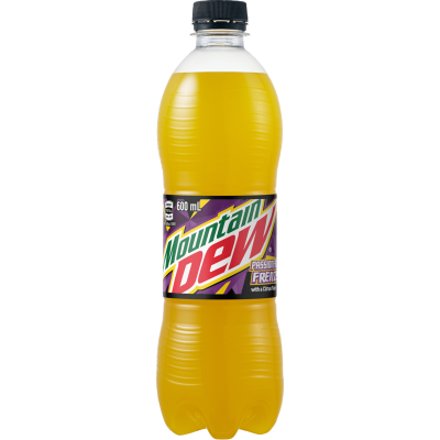Mountain Dew Passionfruit Frenzy With A Citrus Flare Soft Drink 600ml