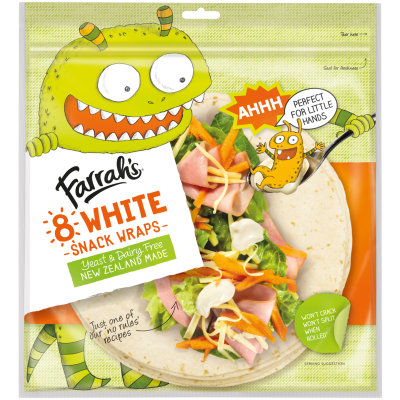 Farrah's Kids White Snack Wraps 8pk