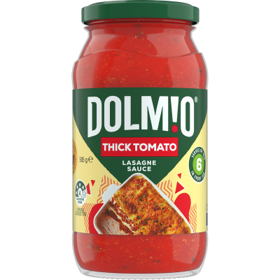 Dolmio Thick Tomato Lasagne Pasta Sauce Jar 505g