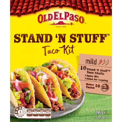 Old El Paso Mild Stand 'n Stuff Taco Kit 295g