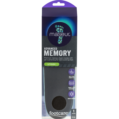 Footcare Maseur Advanced Memory Insoles 15g