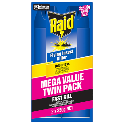 Raid Odourless Flying Insect Killer 2 x 350g