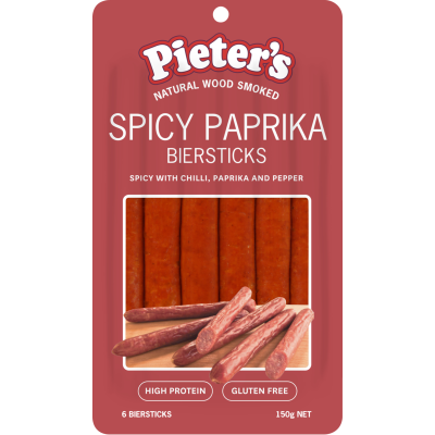 Pieter's Spicy Paprika Biersticks 150g