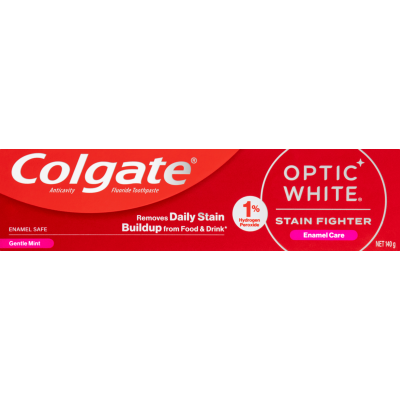 Colgate Optic White Stain Fighter Enamel Care Toothpaste 140g