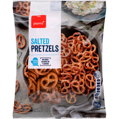 Pams Salted Pretzels 200g