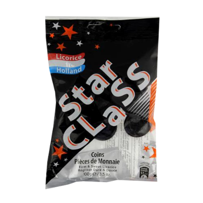 Star Class Licorice Coins 100g