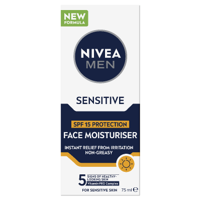 Nivea Men Sensitive Protective Moisturiser SPF15 75ml
