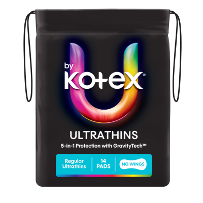 U By Kotex Ultrathins Regular Pads 14pk