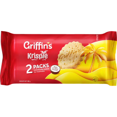 Griffin's Krispie Biscuits Twin Pack 500g