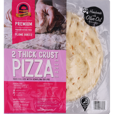 Turkish Bread Thick Crust Pizza Bases 2pk
