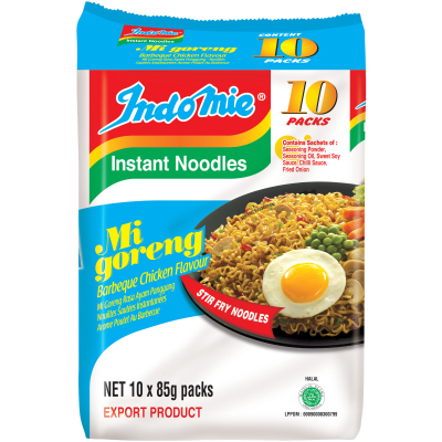 Indomie Mi Goreng Barbeque Chicken Noodles 10 x 85g