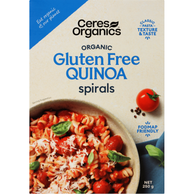 Ceres Organics Gluten Free Quinoa Spirals 250g
