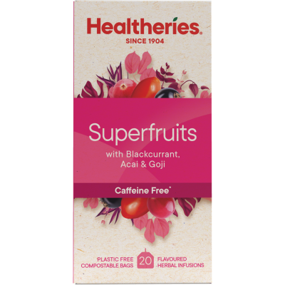 Healtheries Superfruits With Blackcurrant Acai & Goji Tea Bags 20pk