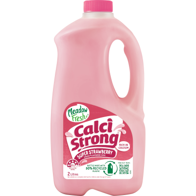 Meadow Fresh Calci Strong Super Strawberry Fresh Flavoured Milk 2l