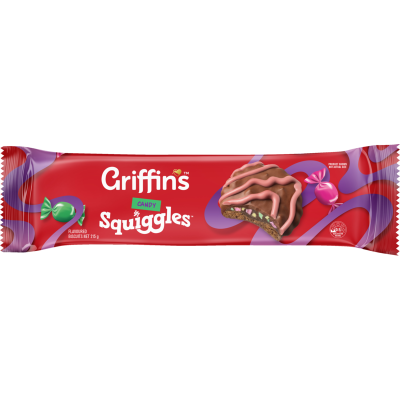 Griffin's Squiggles Candy Chocolate Biscuits 215g