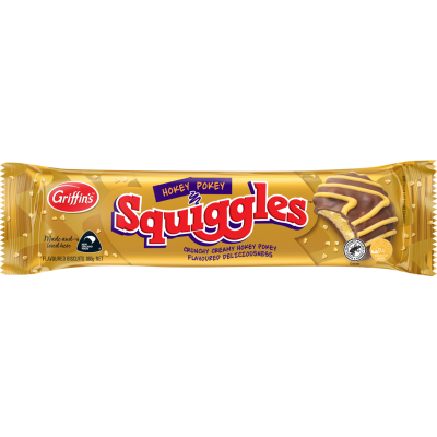 Griffin's Squiggles Hokey Pokey Chocolate Biscuits 215g
