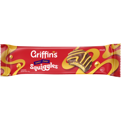 Griffin's Squiggles Hokey Pokey Chocolate Biscuits 215g