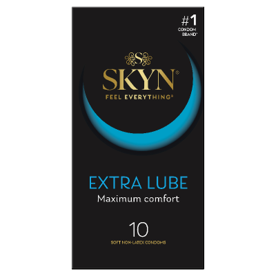 Skyn Extra Lubricated Soft Non-Latex Condoms 10pk