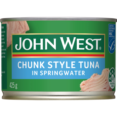 John West Chunk Style Tuna In Springwater 425g