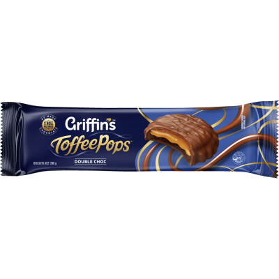 Griffin's Toffee Pops Double Choc Biscuits 200g