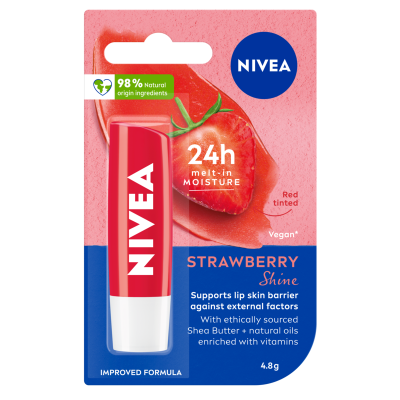 Nivea Strawberry Shine Lip Balm 4.8g