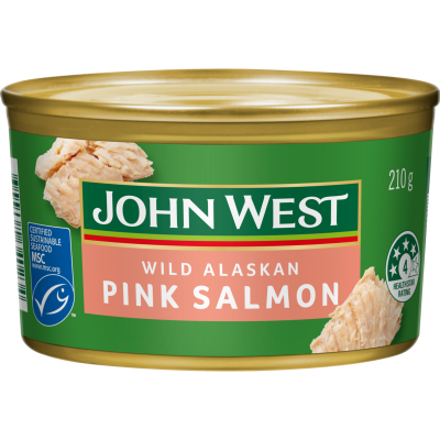 John West Wild Alaskan Pink Salmon 210g