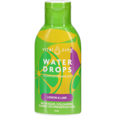 Vital Zing Water Drops Lemon & Lime Flavour Enhancer 45ml