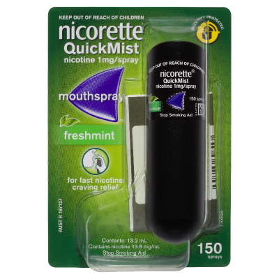 Nicorette Quickmist Fresh Mint Stop Smoking Aid ea