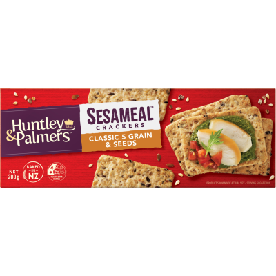 Huntley & Palmers Classic 5 Grain & Seeds Sesameal Crackers 200g