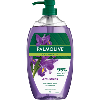 Palmolive Naturals Anti-Stress Ylang Ylang & Iris Body Wash 1l