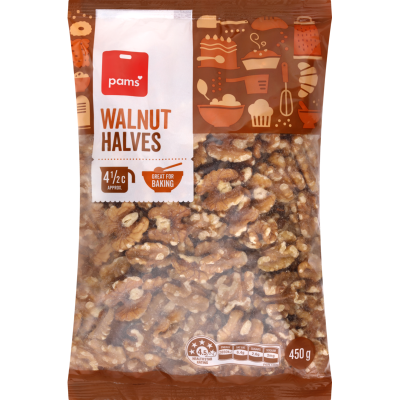 Pams Walnut Halves 450g