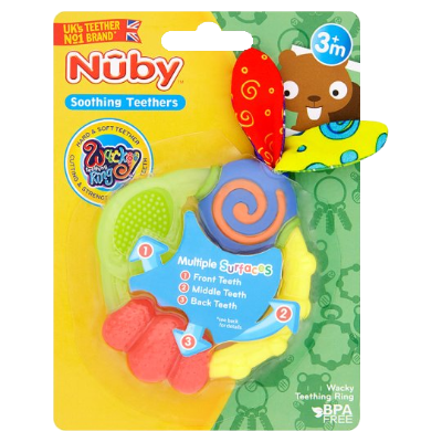Nuby Wacky Ring Teether ea