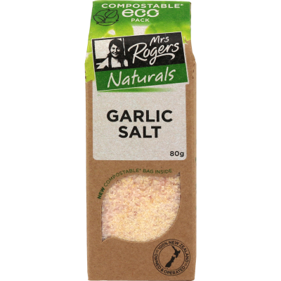Mrs Rogers Naturals Eco Garlic Salt 80g