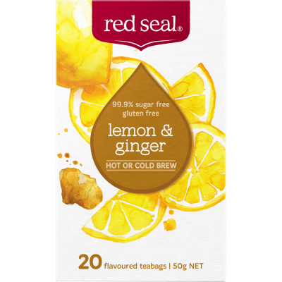 Red Seal Lemon & Ginger Tea Bags 20pk